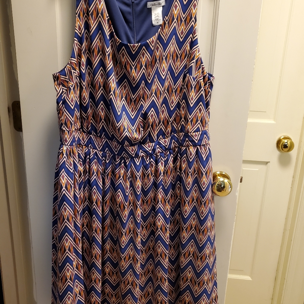 Modcloth Yellow Star Art Deco Dress